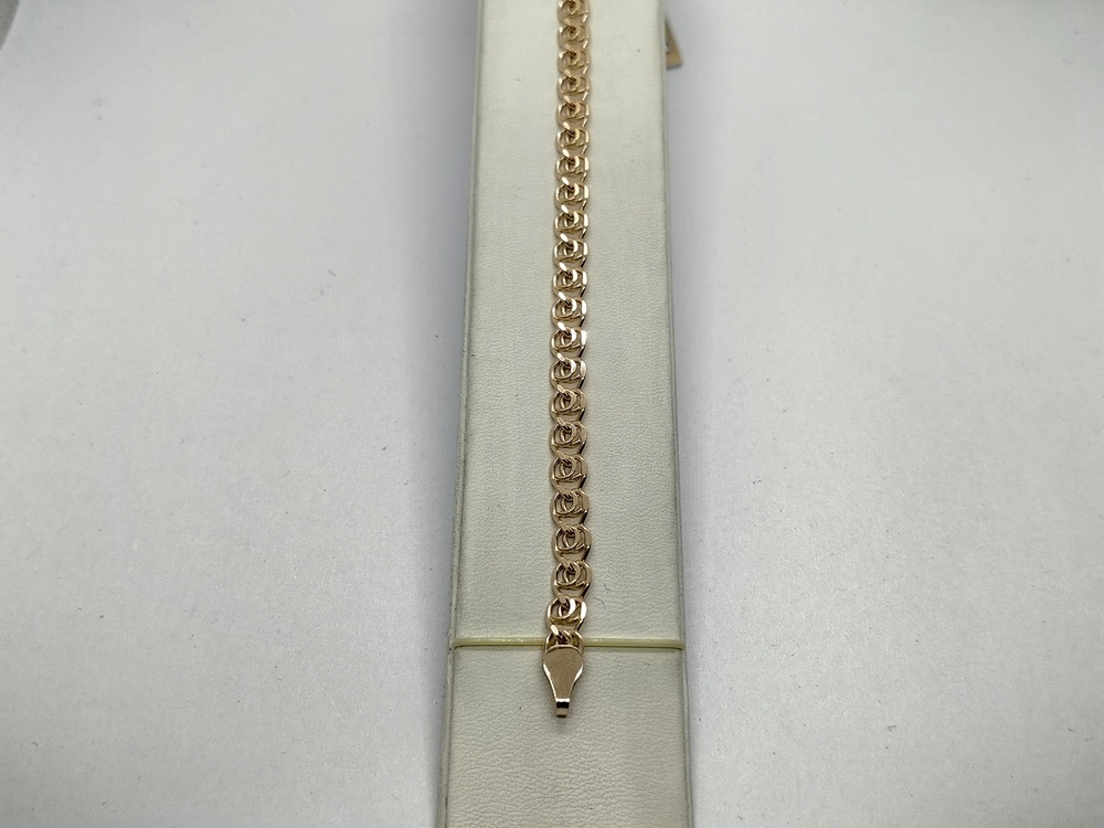 7080270П-16 БРАСЛЕТ ПУСТОТЕЛЫЙ Лав (Au 585) 7080270П-16 БРАСЛЕТ ПУСТОТЕЛЫЙ Лав (Au 585)