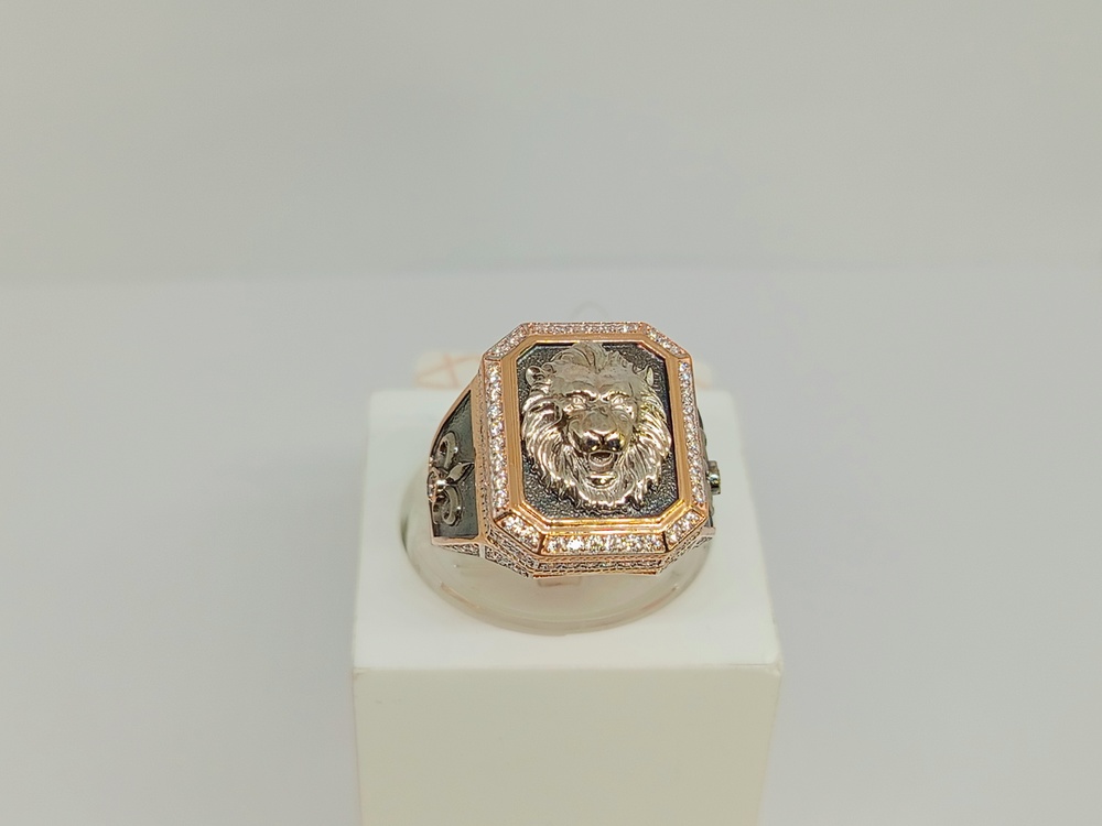 ПЕЧАТКА С КАМНЯМИ (Au 585)