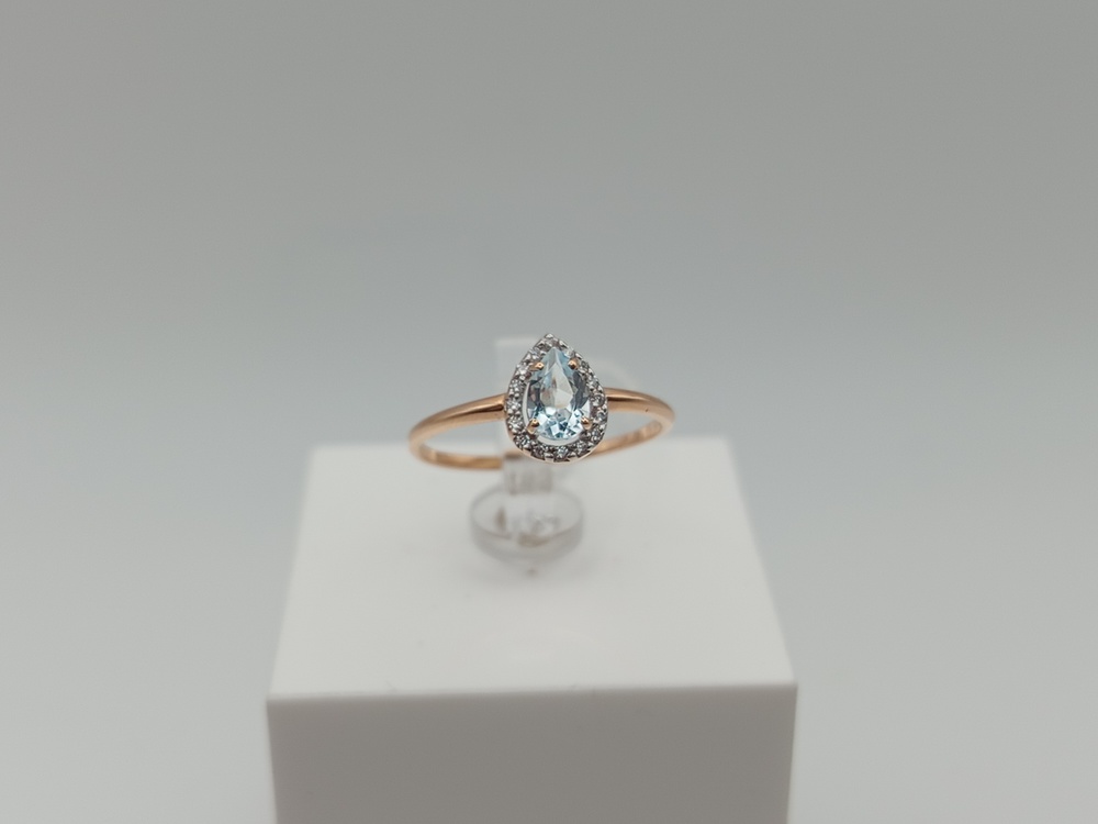 КОЛКМИ375 КОЛЬЦО С КАМНЯМИ (Au 375)