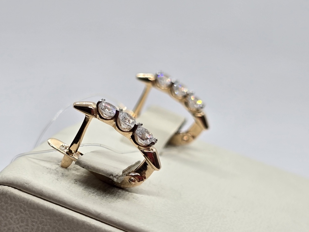 СЕРЬГИ С КАМНЯМИ (Au 585)