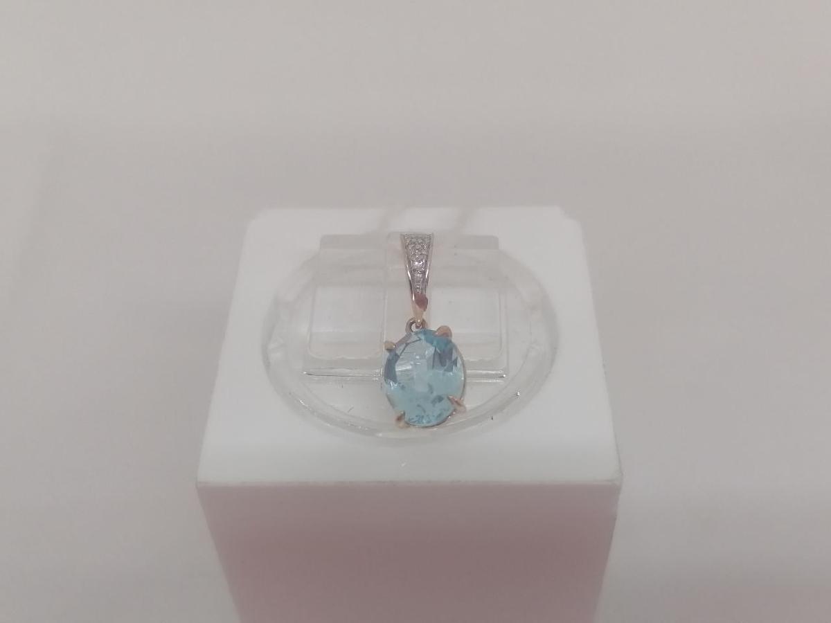 ПОДКМИ585 ПОДВЕСКА С КАМНЯМИ (Au 585)