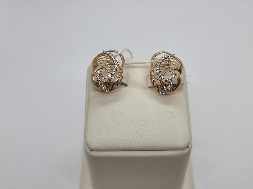 СЕРЬГИ С КАМНЯМИ (Au 585)