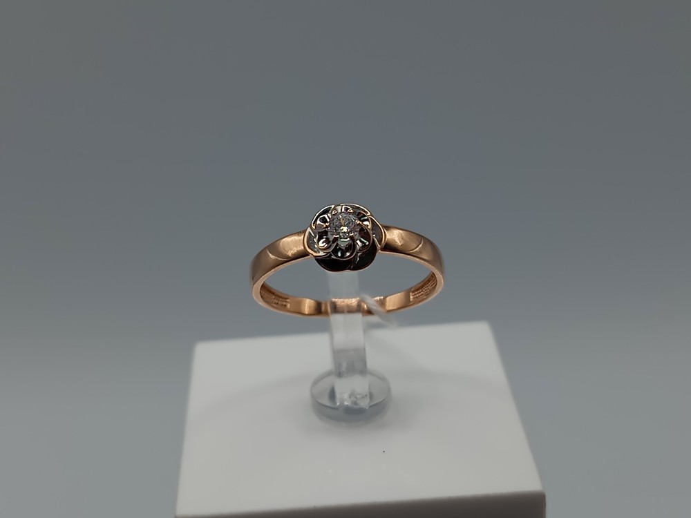 КОЛКМ585 КОЛЬЦО С КАМНЕМ (Au 585)