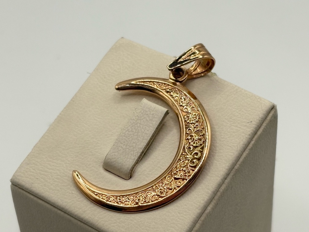 885 ПОДВЕСКА ПОЛУМЕСЯЦ без камня (Au 585)