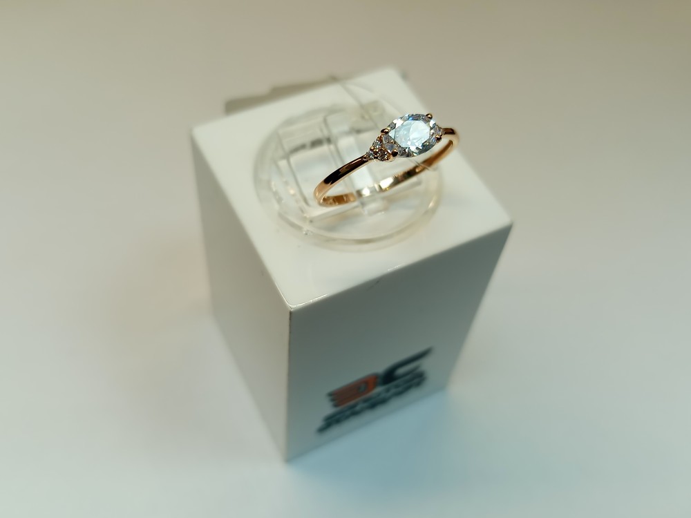 КОЛЬЦО С КАМНЯМИ (Au 585)