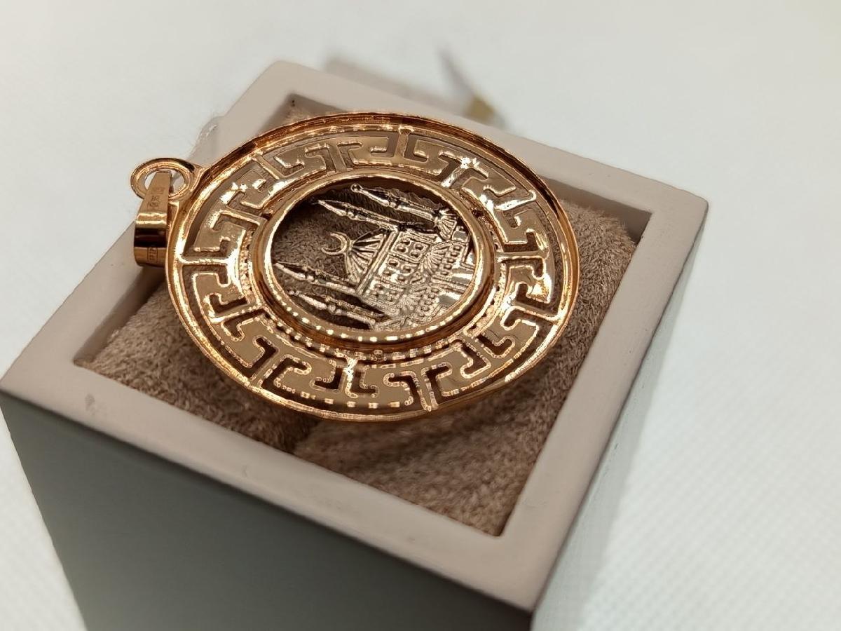 ПОДВЕСКА МЕЧЕТЬ с камнями (Au 585)