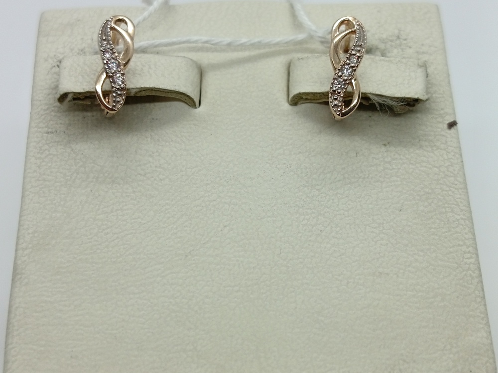 СКМИ585 СЕРЬГИ С КАМНЯМИ (Au 585)