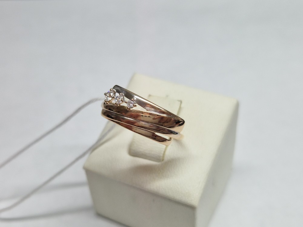 КОЛКМИ585 КОЛЬЦО С КАМНЯМИ (Au 585)