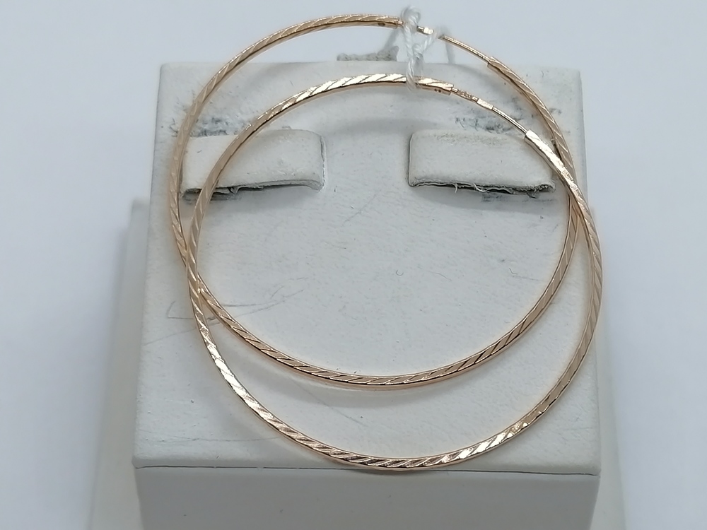 СКОН585 СЕРЬГИ КОНГО (Au 585)