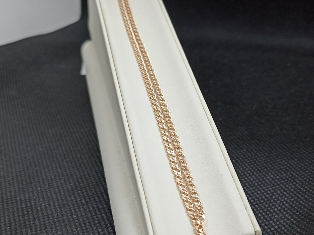 НЦ 12-076ПГ ЦЕПЬ ПУСТОТЕЛАЯ Ромб двойной (Au 585)