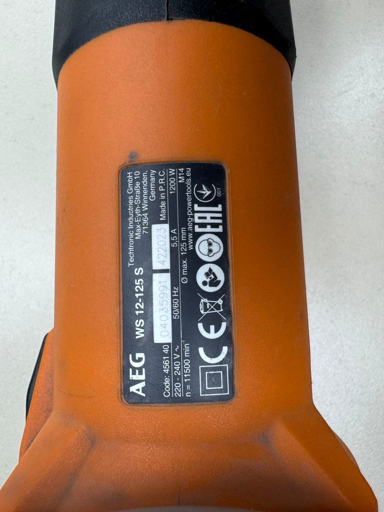 Угловая шлифмашина AEG WS12-125S