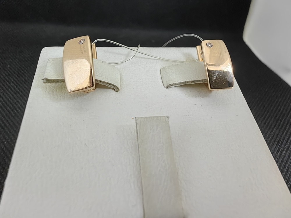 СЕРЬГИ С КАМНЕМ (Au 585)