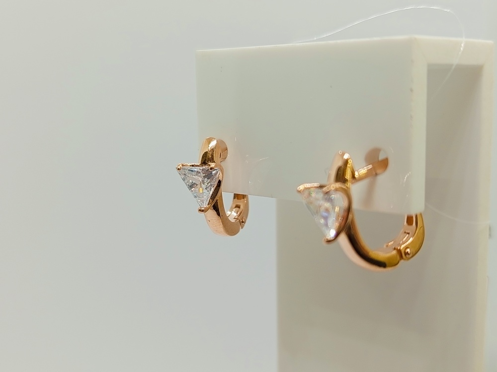 СЕРЬГИ С КАМНЕМ (Au 585)