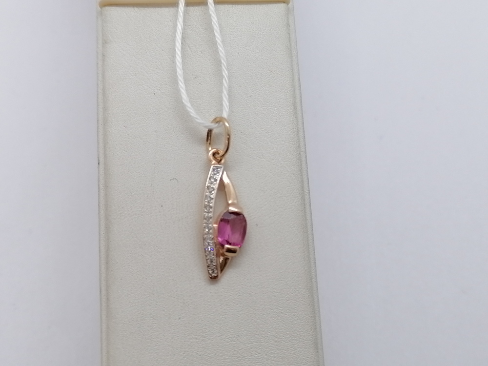 ПОДКМИ585 ПОДВЕСКА С КАМНЯМИ (Au 585)