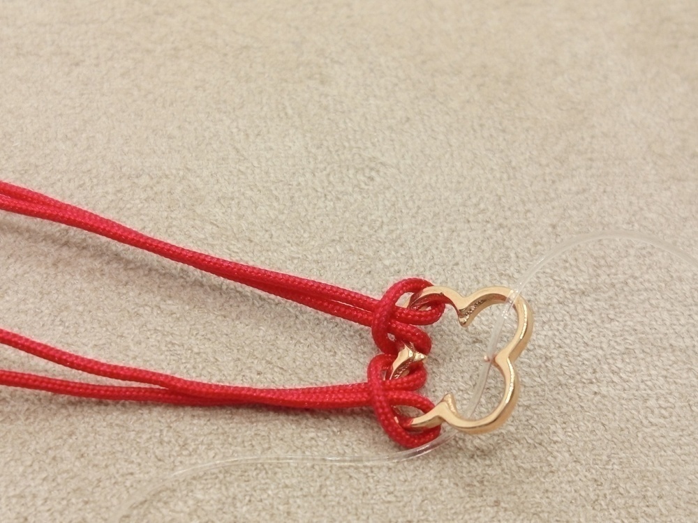 БРАСЛЕТ КРАСНАЯ НИТЬ (Au 585)