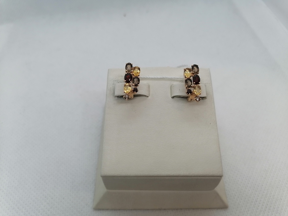 СЕРЬГИ С КАМНЯМИ (Au 585)