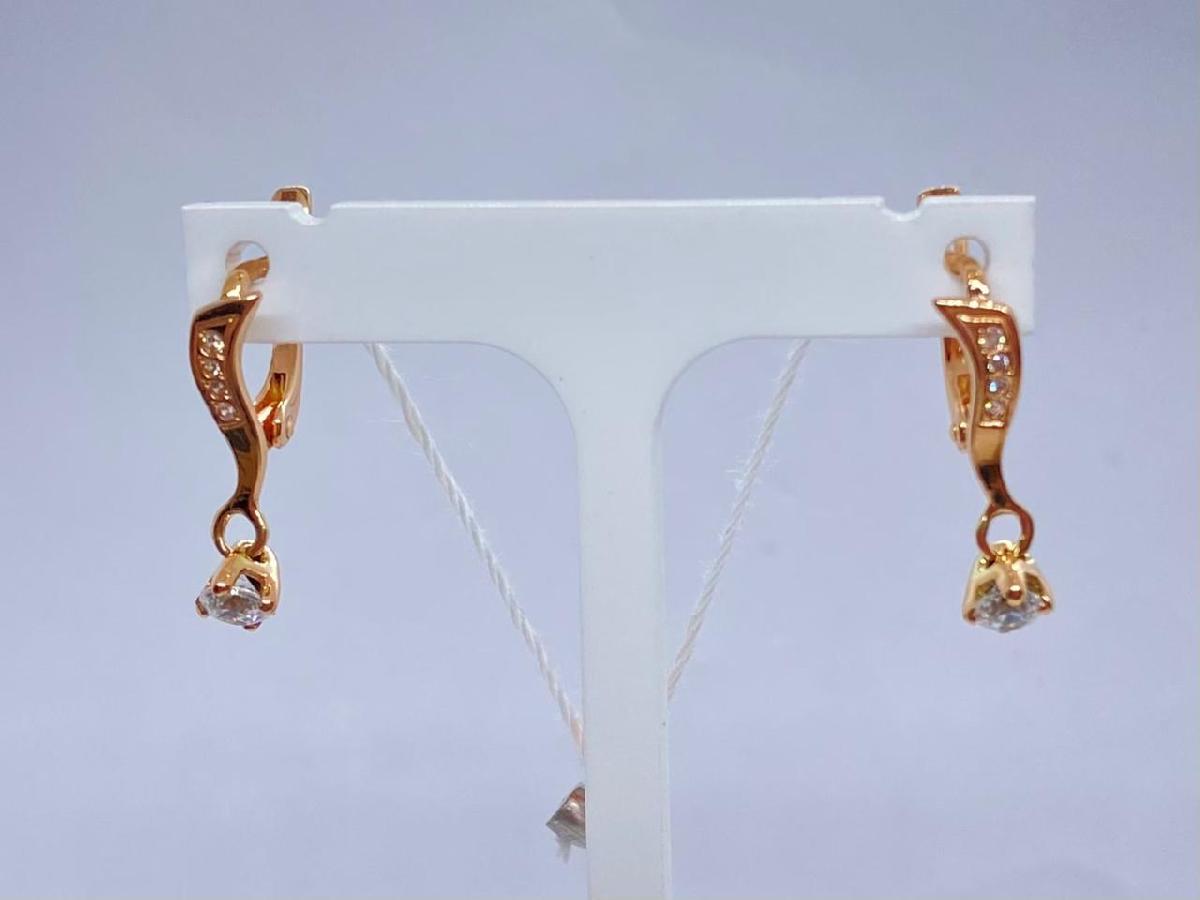 СЕРЬГИ С КАМНЯМИ (Au 585)