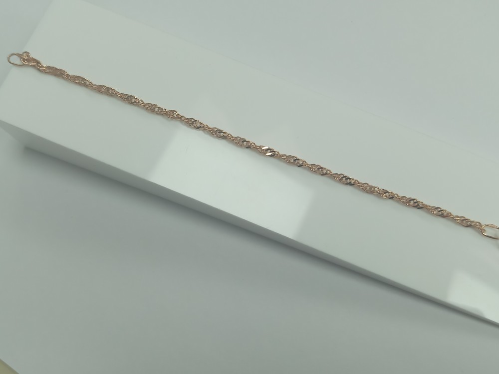 БРАСЛЕТ ПОЛНОВЕСНЫЙ Сингапур Au 585