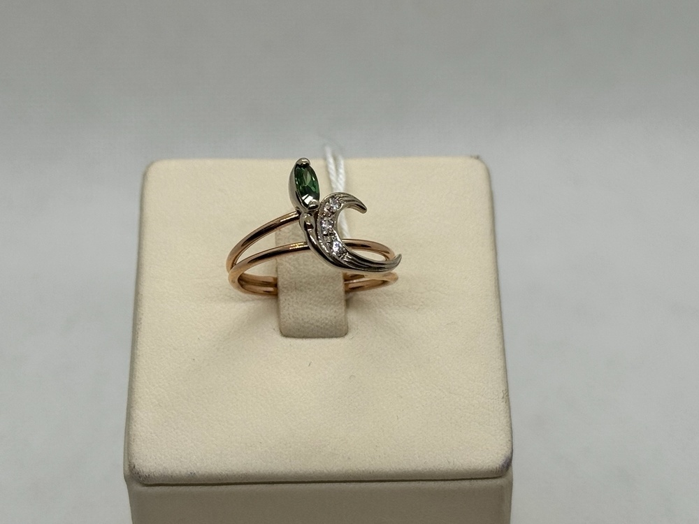 КОЛЬЦО С КАМНЯМИ (Au 585)