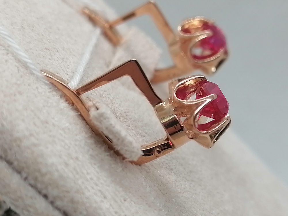 СКМ583 СЕРЬГИ С КАМНЕМ (Au 583) СКМ583 СЕРЬГИ С КАМНЕМ (Au 583)