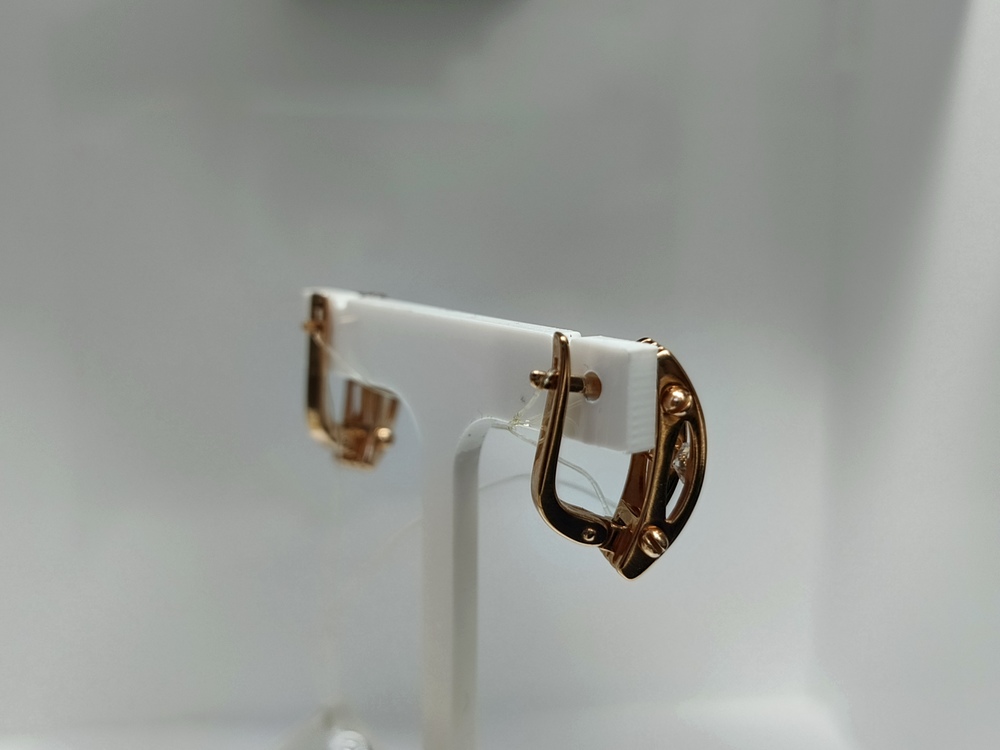 СЕРЬГИ С КАМНЕМ (Au 585)