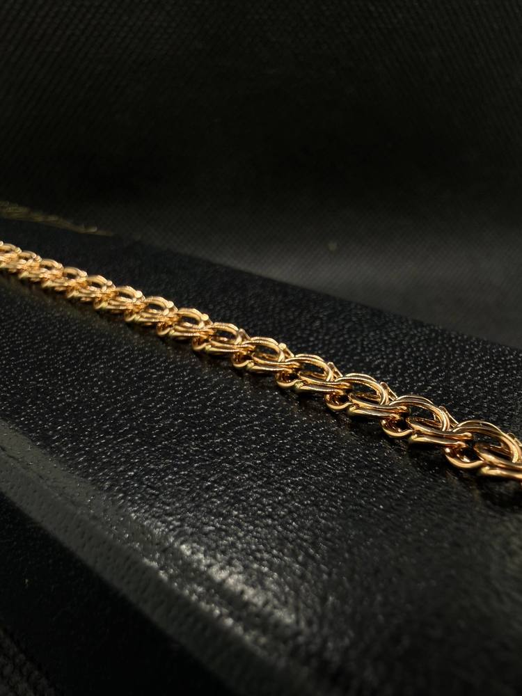 БЛБ585 БРАСЛЕТ ПОЛНОВЕСНЫЙ Бисмарк (Au 585)