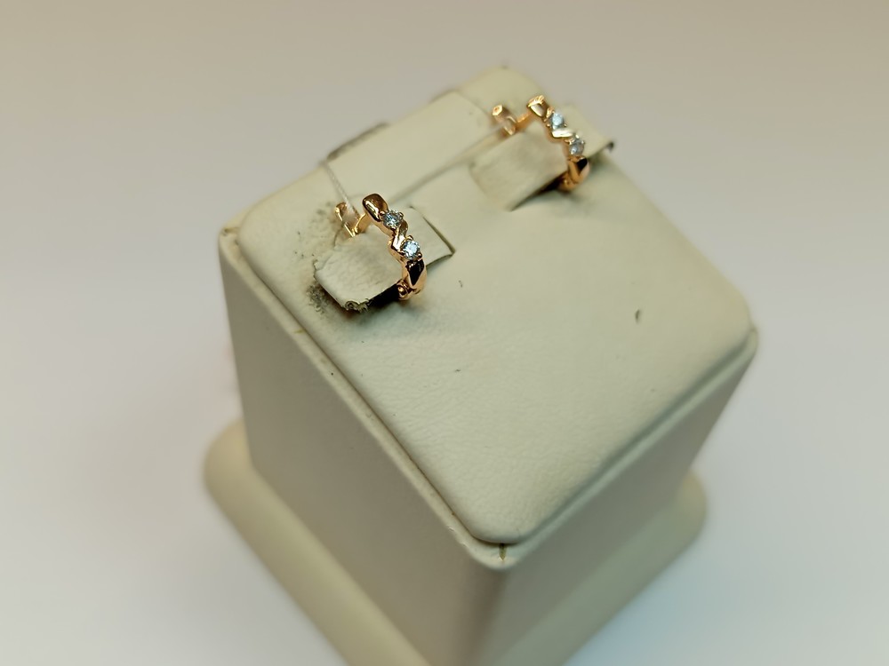 СКМИ585 СЕРЬГИ С КАМНЯМИ (Au 585)