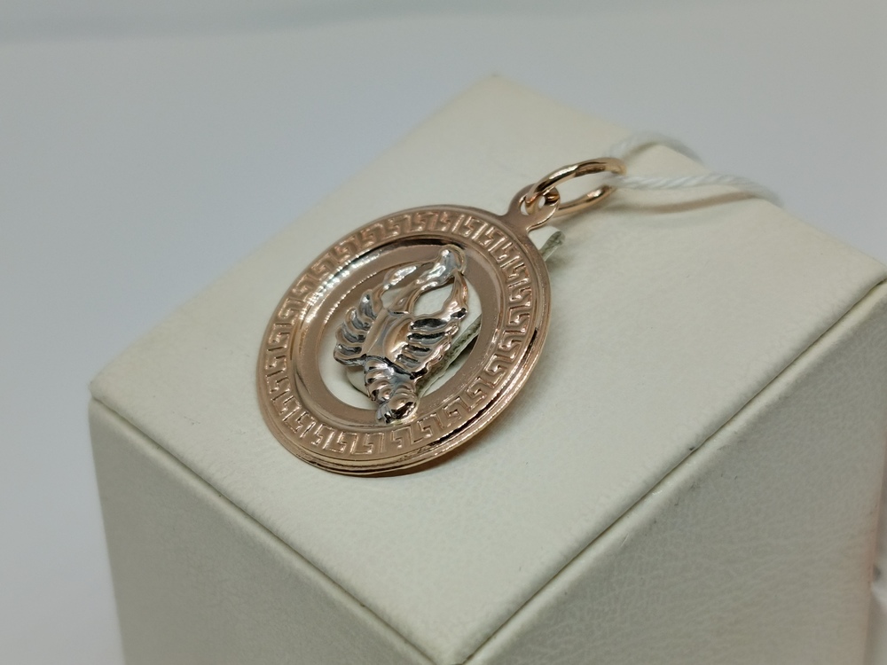 ПОДВЕСКА ЗНАК ЗОДИАКА РАК Au 585