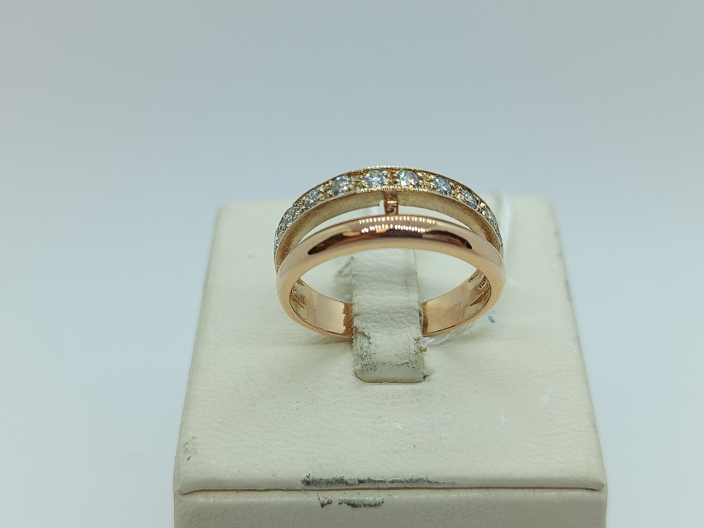 КОЛКМИ585 КОЛЬЦО С КАМНЯМИ (Au 585)