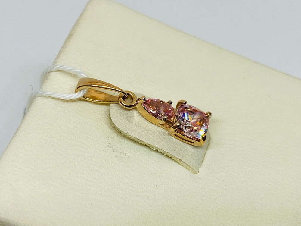 ПОДКМИ585 ПОДВЕСКА С КАМНЯМИ (Au 585)