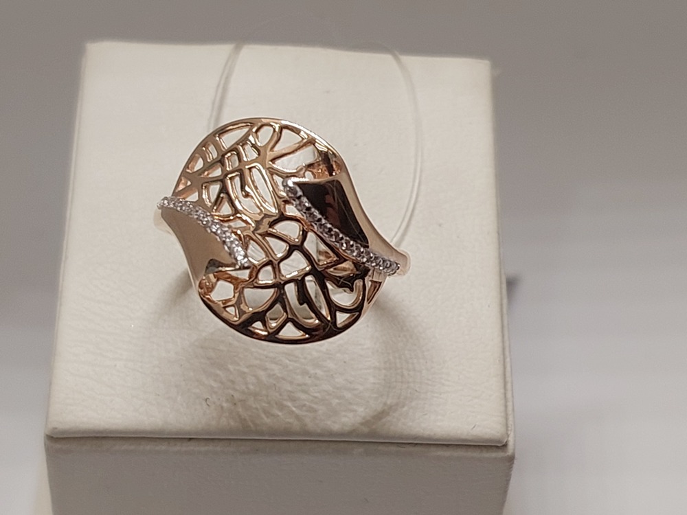 КОЛЬЦО С КАМНЯМИ (Au 585)