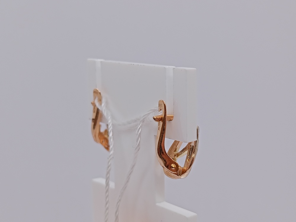 СЕРЬГИ БЕЗ КАМНЯ (Au 585)