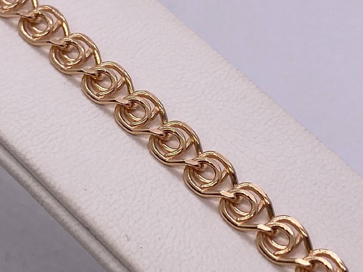 7080270-19 БРАСЛЕТ ПОЛНОВЕСНЫЙ Лав (Au 585)