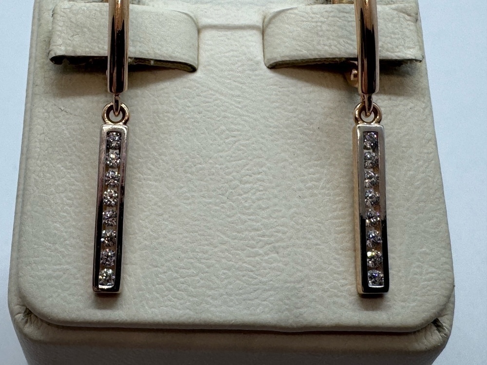 СЕРЬГИ С КАМНЯМИ (Au 585)