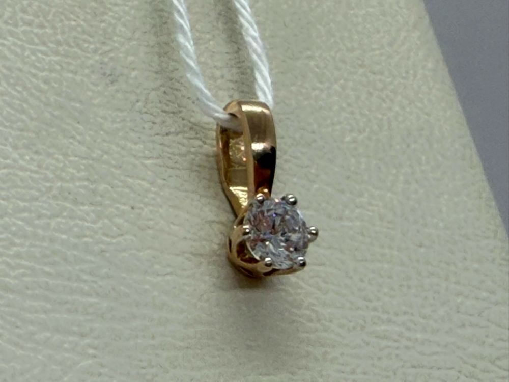 ПОДКМ585 ПОДВЕСКА С КАМНЕМ (Au 585)