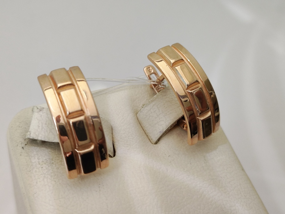 СЕРЬГИ БЕЗ КАМНЯ (Au 585)