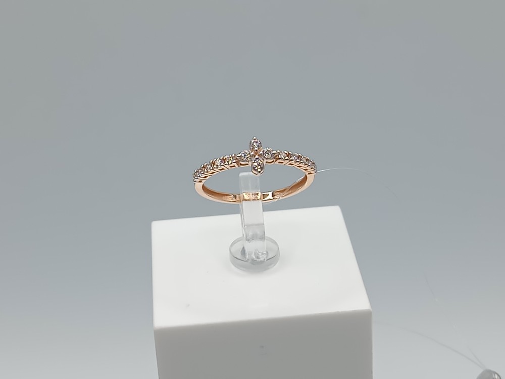 КОЛЬЦО С КАМНЯМИ (Au 585)