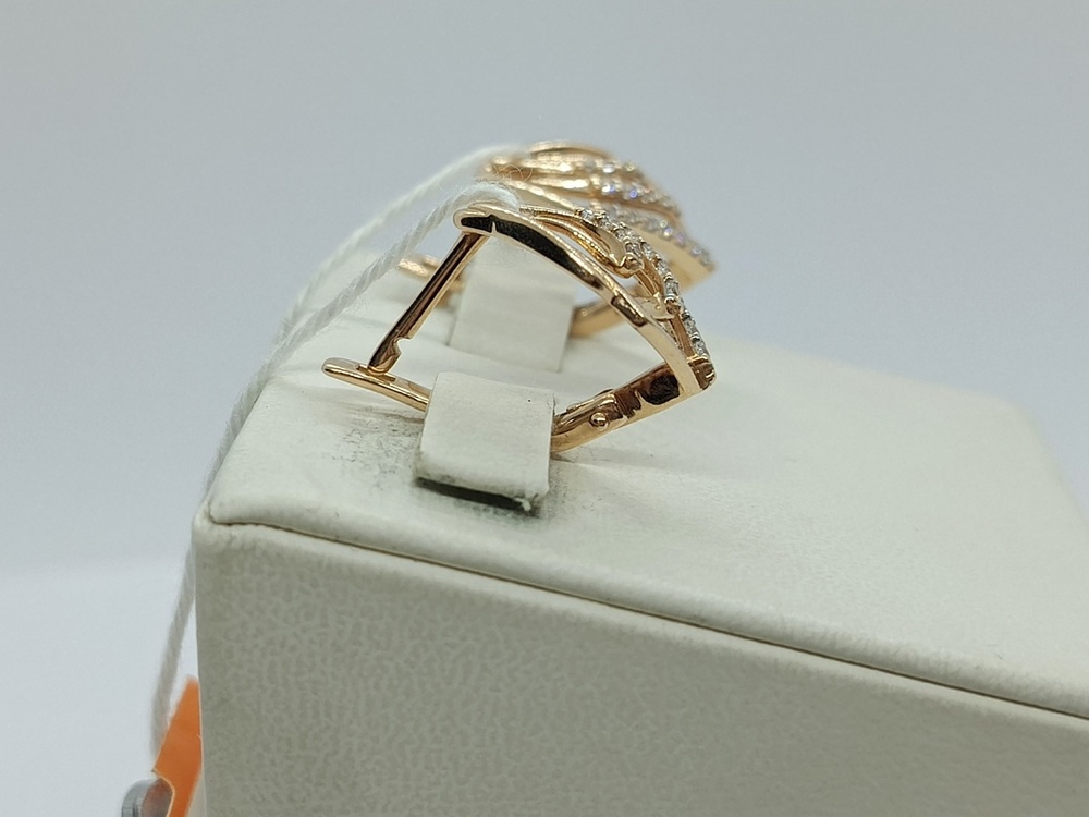 СКМИ585 СЕРЬГИ С КАМНЯМИ (Au 585)