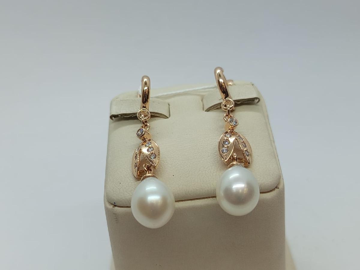 СКМИ585 СЕРЬГИ С КАМНЯМИ (Au 585)