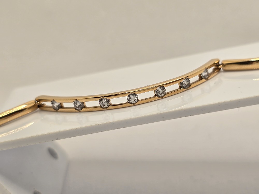 БРАСЛЕТ С КАМНЯМИ (Au 585)