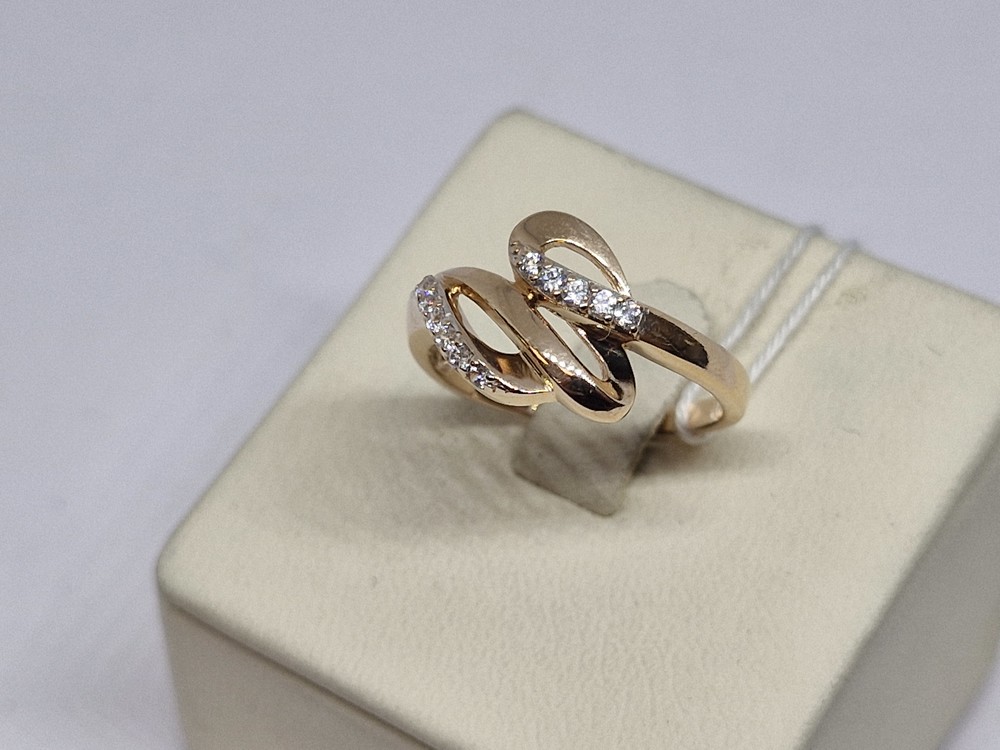 КОЛКМИ585 КОЛЬЦО С КАМНЯМИ (Au 585)