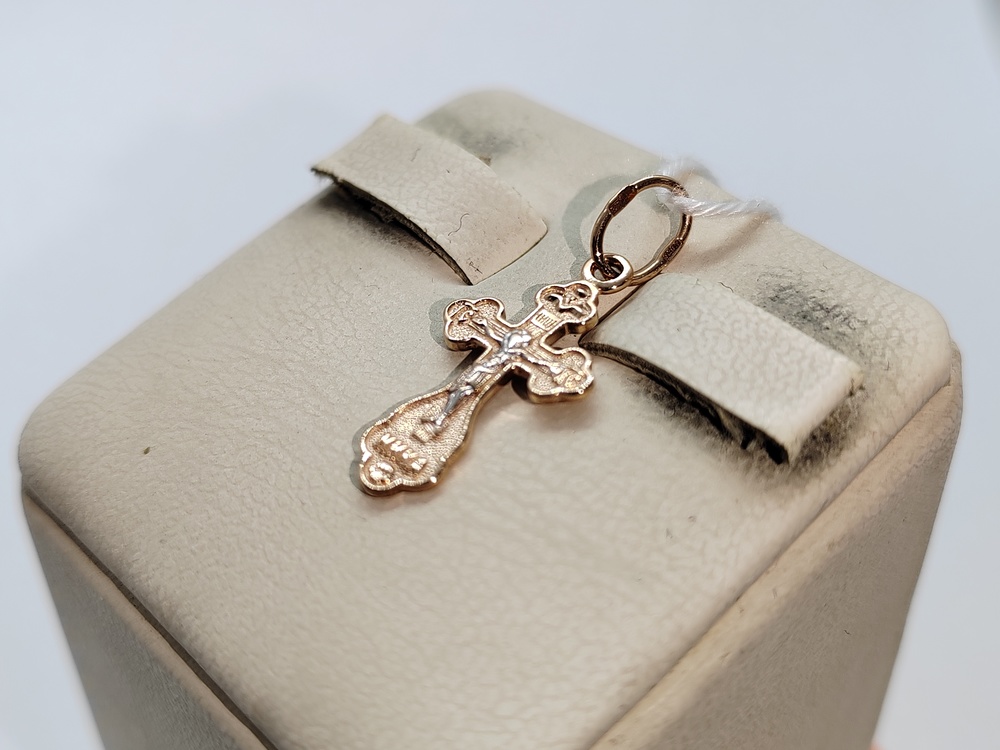 ПОДВЕСКА КРЕСТ БЕЗ КАМНЯ (Au 375)