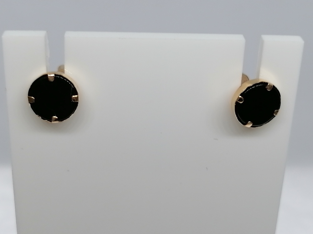 СЕРЬГИ ПУСЕТЫ с камнем (Au 585)