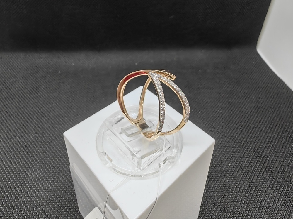 КОЛЬЦО С КАМНЯМИ (Au 585)