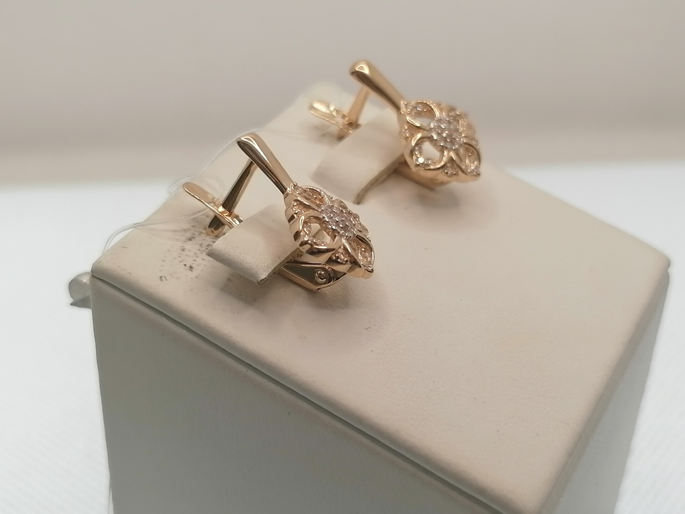 СЕРЬГИ С КАМНЯМИ (Au 585)