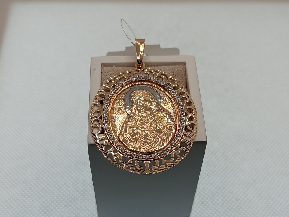 ПОДВЕСКА ИКОНА с камнями (Au 585)