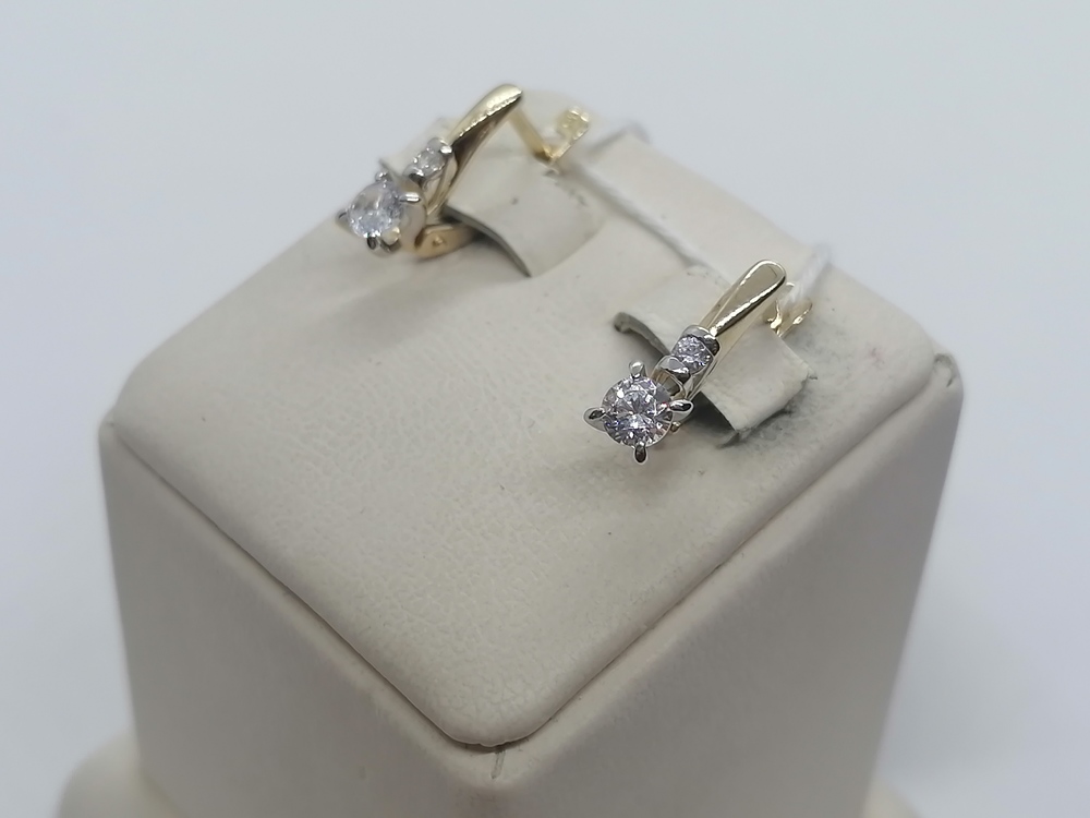 СЕРЬГИ С КАМНЯМИ (Au 585)