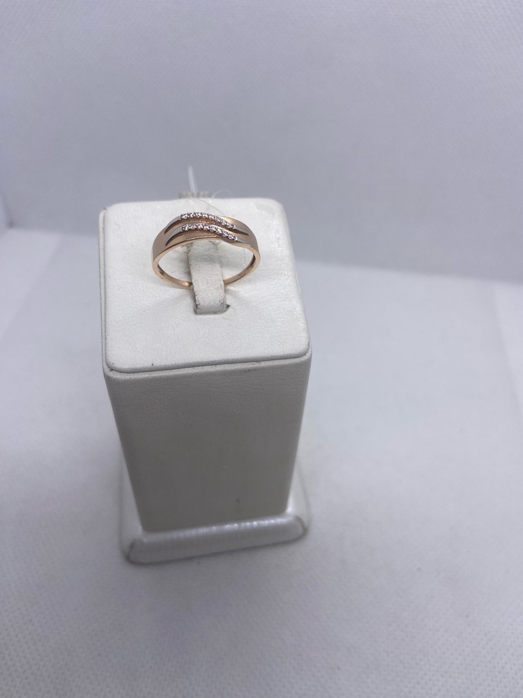 КОЛЬЦО С КАМНЯМИ (Au 585)