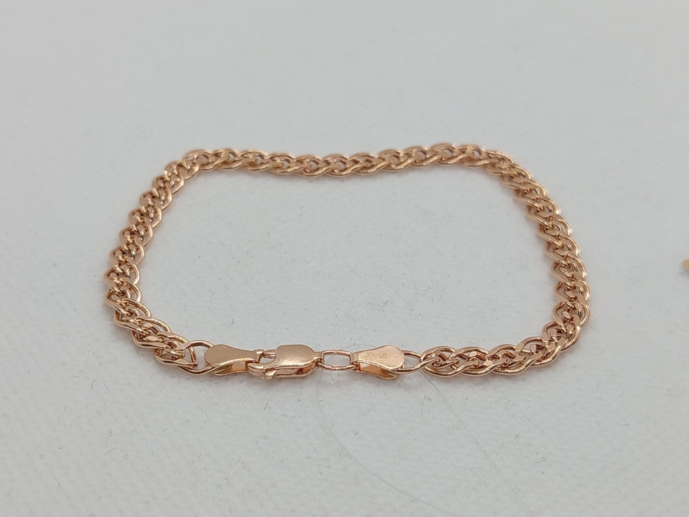 7080155П-19 БРАСЛЕТ ПУСТОТЕЛЫЙ Нона (Au 585)