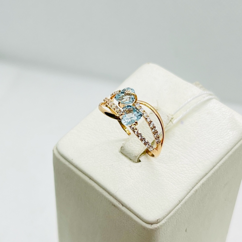 КОЛКМИ585 КОЛЬЦО С КАМНЯМИ (Au 585)